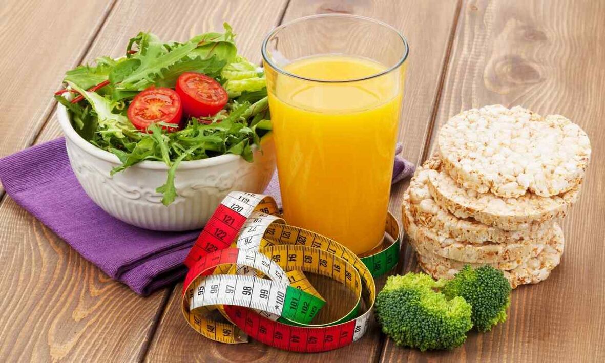 bread and vegetable juice to lose weight for a month
