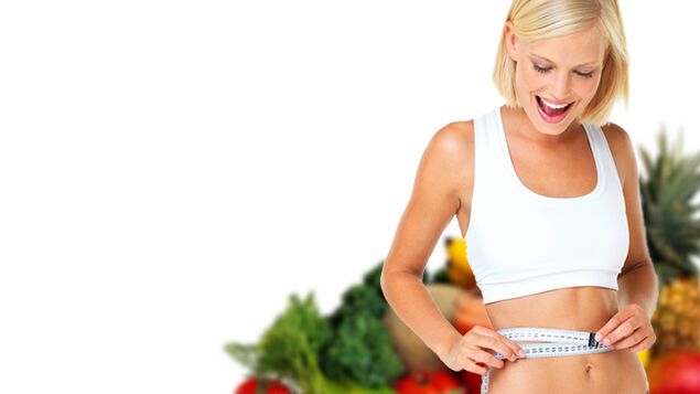 By following a correct diet, the girl lost 10 kg in a month